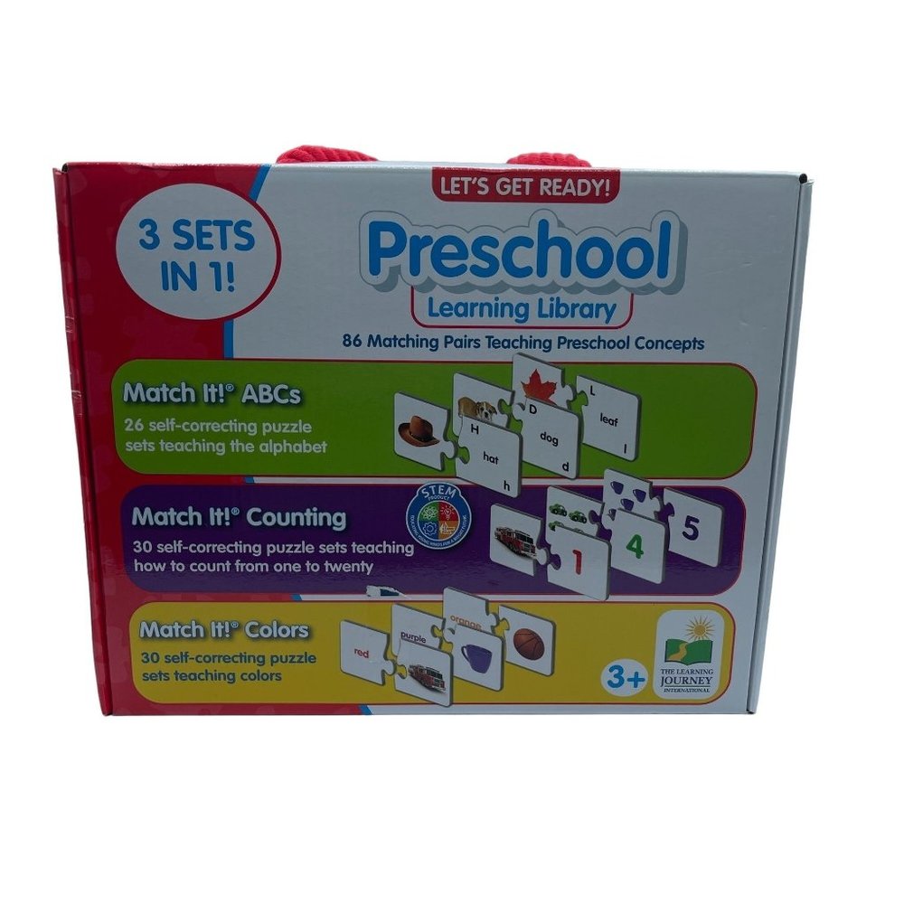 Preschool Matching Puzzles - The Learning Journey - ABC, Counting, Colors